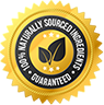 badge of 100% natural ingredients guaranteed