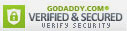 verified and secured by godaddy